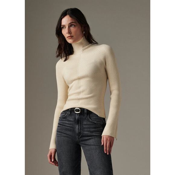 Joe's Jeans The Palmer Turtleneck - Milk NWT SIZE XS M - Picture 1 of 7